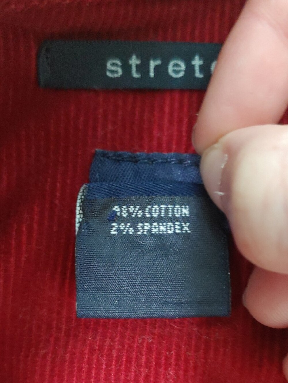 Vintage Y2K Gap Jacket Women's Red Corduroy Button Trucker Size S - Picture 7 of 7